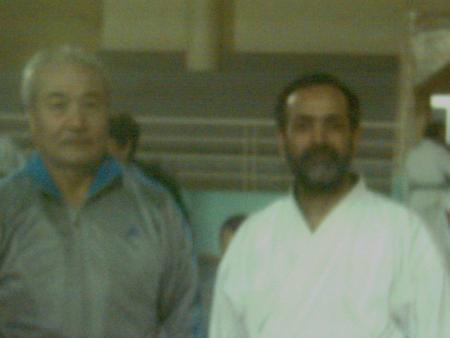 hamid accompagn de l'entreneur de l'quipe national