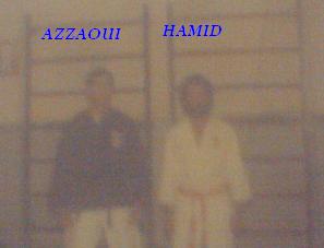 HAMID avec le maitre AZZAOUI 7dan shotokan et arbitre international
